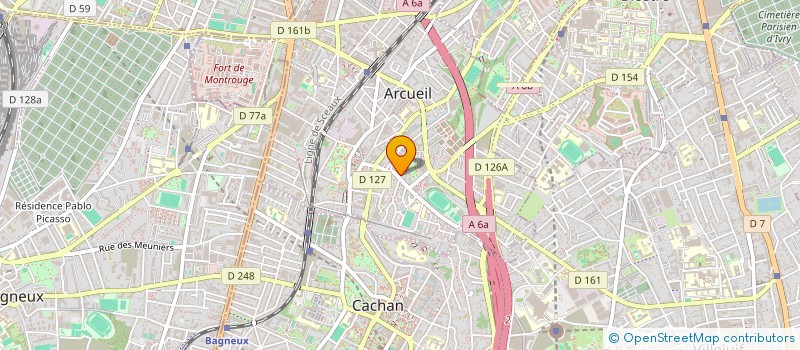 localisation de l'entreprise MONSIEUR OUSMANE M'BODJ  ARCUEIL