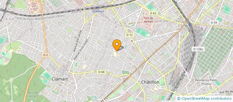 localisation de l'entreprise MONSIEUR OUSMANE OUATTARA à CHATILLON