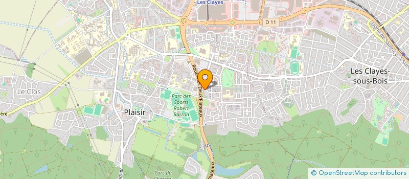 localisation de l'entreprise MONSIEUR OUSMANE SACKO  PLAISIR