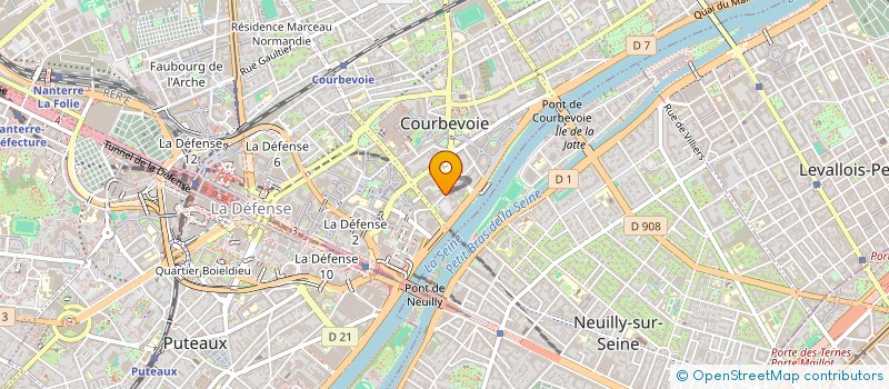 localisation de l'entreprise MONSIEUR OUSMANE SIDIBE  COURBEVOIE