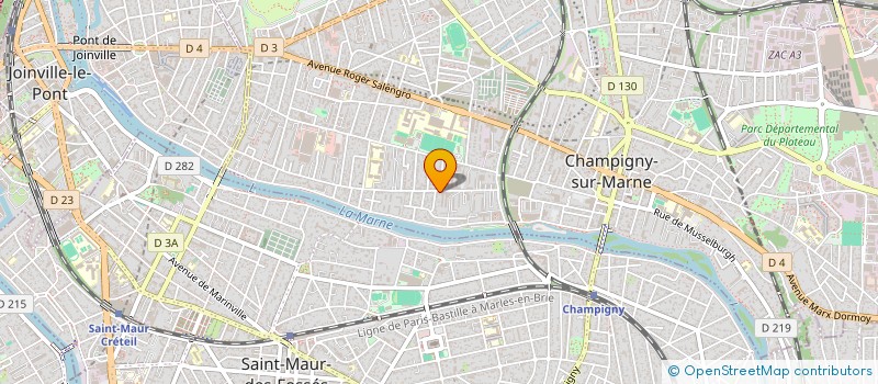 localisation de l'entreprise MONSIEUR OUSMANE SIMA à CHAMPIGNY-SUR-MARNE