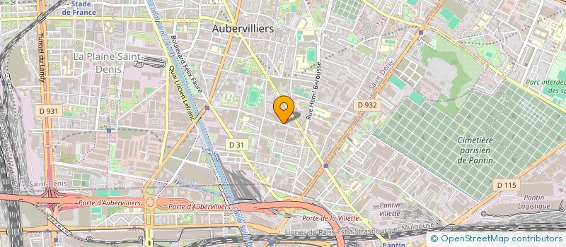 localisation de l'entreprise MONSIEUR OUSMANE SISSOKO à AUBERVILLIERS
