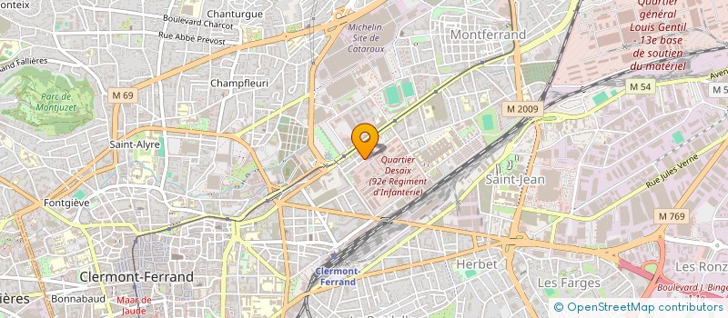 localisation de l'entreprise MONSIEUR OUSMANE SOUARE  CLERMONT-FERRAND