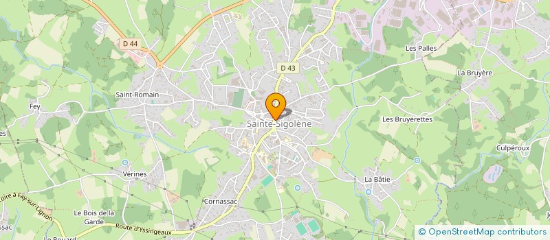 localisation de l'entreprise MONSIEUR OUSMANE SOUARE  SAINTE-SIGOLENE