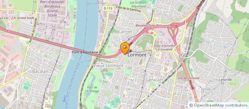 localisation de l'entreprise MONSIEUR OUSMANE SOW  LORMONT