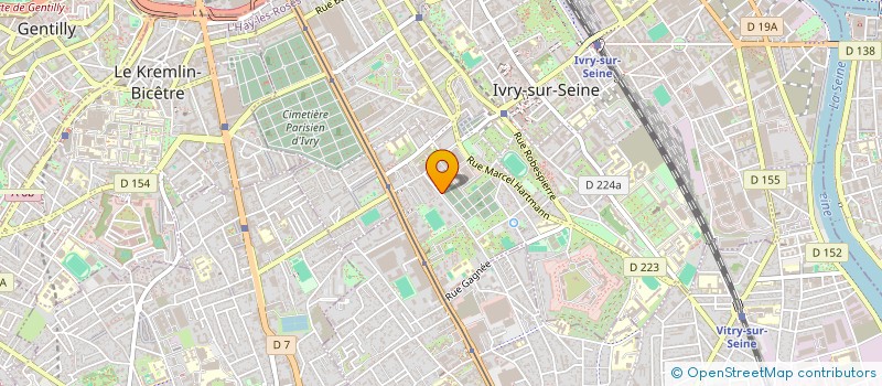 localisation de l'entreprise MONSIEUR OUSMANE SOW  IVRY-SUR-SEINE