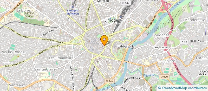 localisation de l'entreprise MONSIEUR OUSMANE TALL à LIMOGES