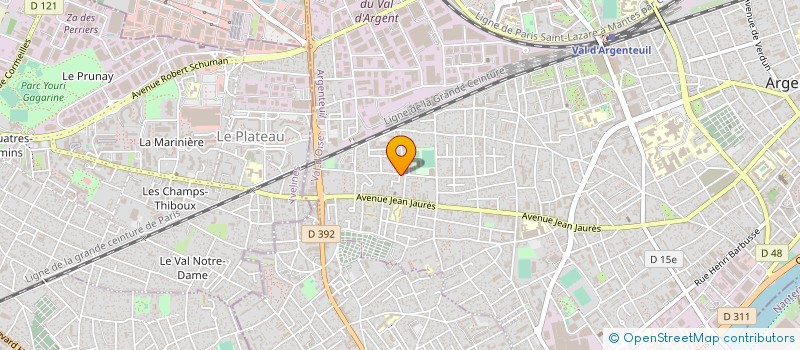 localisation de l'entreprise MONSIEUR OUSMANE TRAORE  ARGENTEUIL