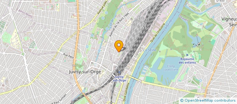 localisation de l'entreprise MONSIEUR OUSMANE YAHAYA  ATHIS-MONS