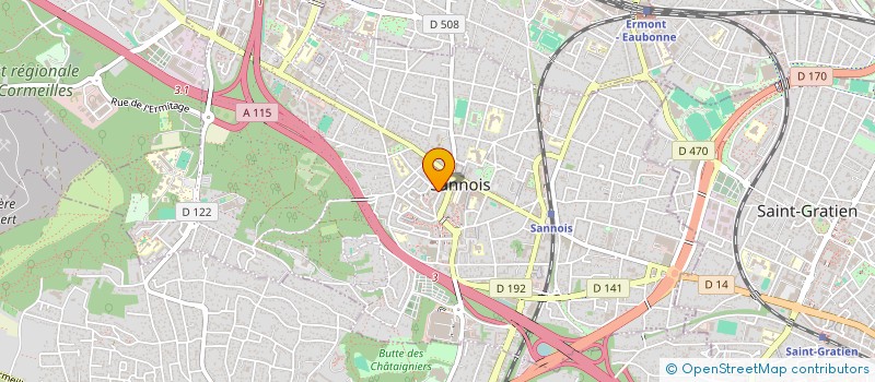 localisation de l'entreprise MONSIEUR OUSSAMA ABDALLAH  SANNOIS