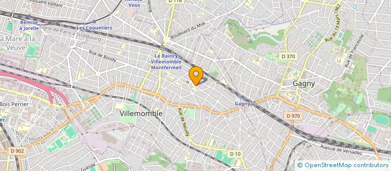 localisation de l'entreprise MONSIEUR OUSSAMA AHDAB  VILLEMOMBLE