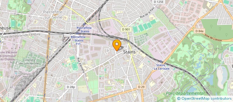 localisation de l'entreprise MONSIEUR OUSSAMA AISSAOUI  STAINS