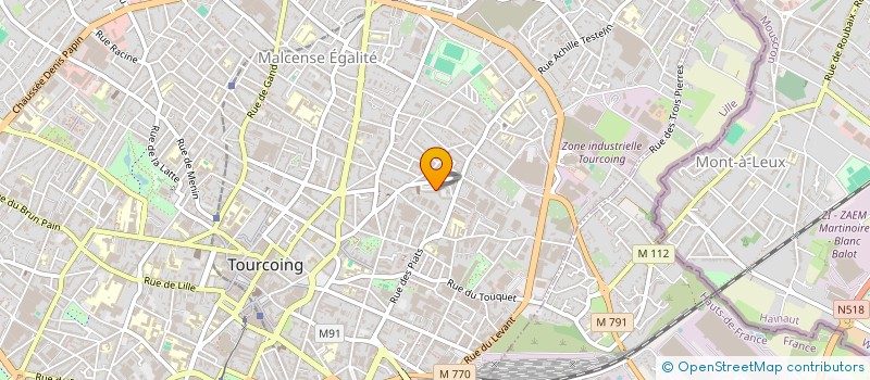 localisation de l'entreprise MONSIEUR OUSSAMA ALAMI MERNISSI  TOURCOING