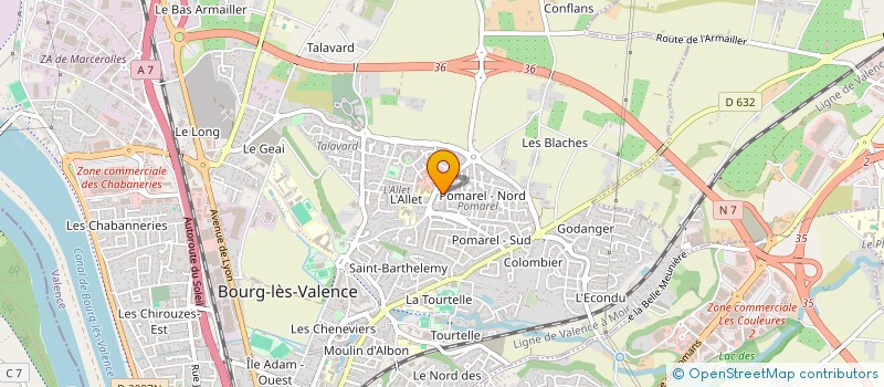 localisation de l'entreprise MONSIEUR OUSSAMA ASLOUN à BOURG-LES-VALENCE