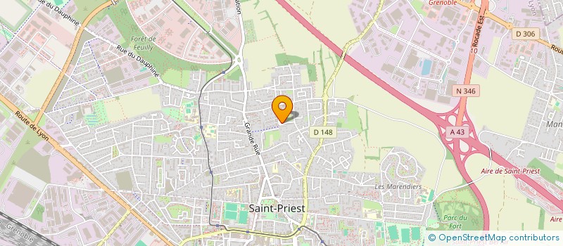 localisation de l'entreprise MONSIEUR OUSSAMA AZZOUZ  SAINT-PRIEST