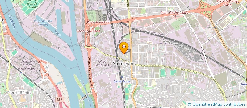 localisation de l'entreprise MONSIEUR OUSSAMA BAALI  SAINT-FONS
