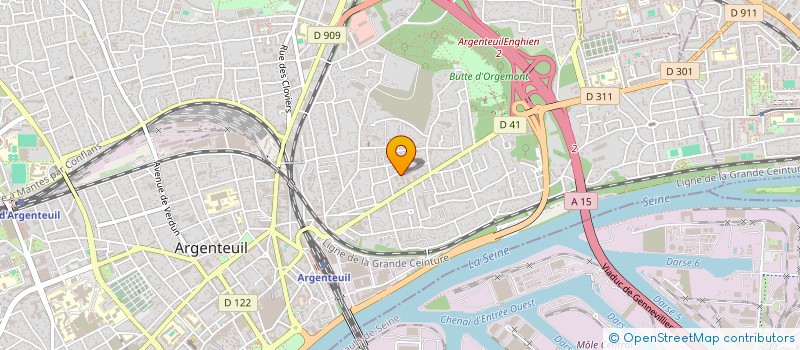 localisation de l'entreprise MONSIEUR OUSSAMA BAHO  ARGENTEUIL