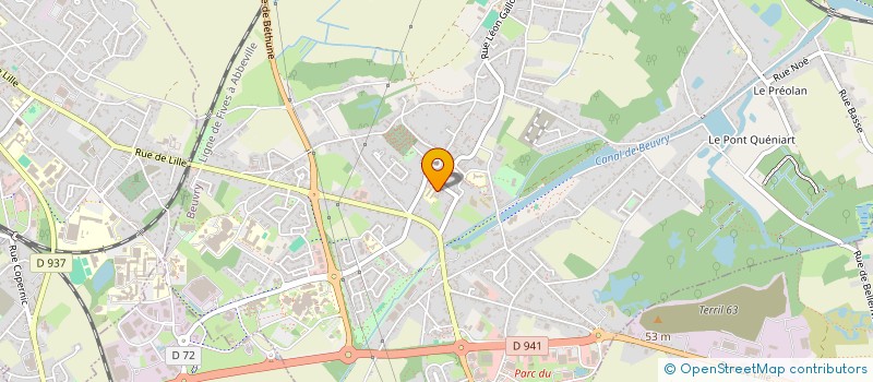 localisation de l'entreprise MONSIEUR OUSSAMA BAHRI  BEUVRY