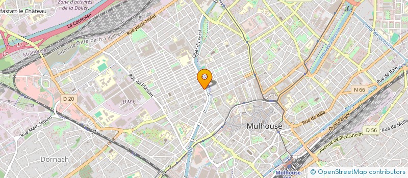 localisation de l'entreprise MONSIEUR OUSSAMA BEGHNAOUI  MULHOUSE