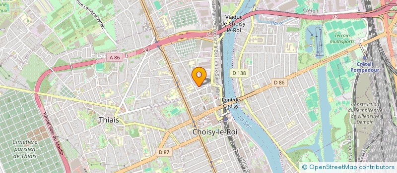 localisation de l'entreprise MONSIEUR OUSSAMA BELARBI  CHOISY-LE-ROI