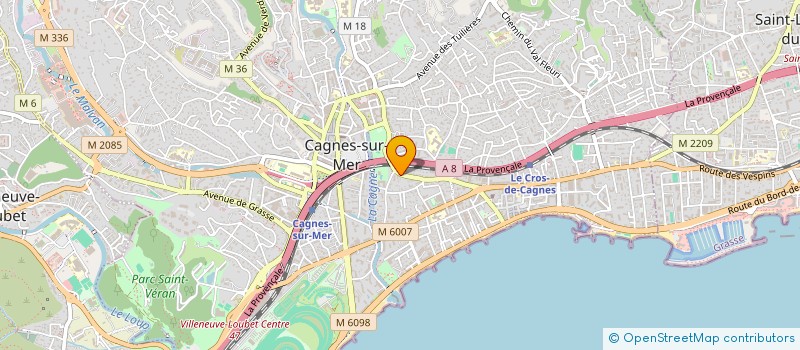 localisation de l'entreprise MONSIEUR OUSSAMA BEN SALEM à CAGNES-SUR-MER
