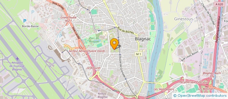 localisation de l'entreprise MONSIEUR OUSSAMA BENBELLIL  BLAGNAC