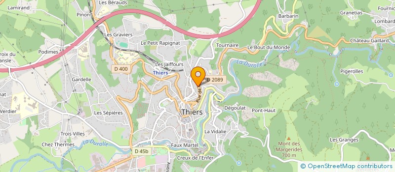 localisation de l'entreprise MONSIEUR OUSSAMA BENTAYEB  THIERS