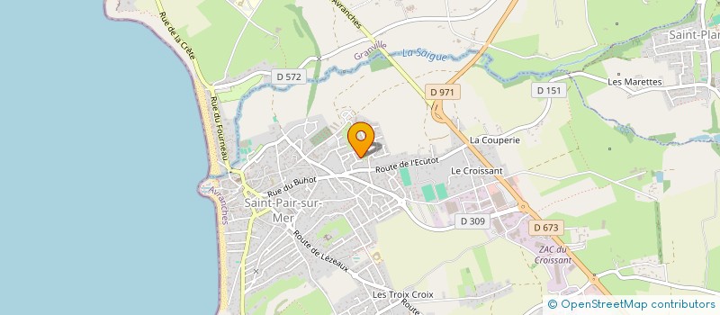 localisation de l'entreprise MONSIEUR OUSSAMA BOUDOUMA  SAINT-PAIR-SUR-MER