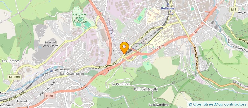 localisation de l'entreprise MONSIEUR OUSSAMA BOUHA  SAINT-ETIENNE