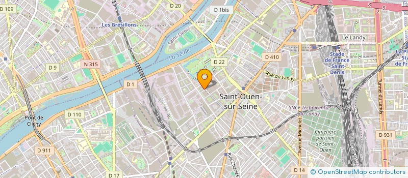 localisation de l'entreprise MONSIEUR OUSSAMA BOUIBRINE à SAINT-OUEN-SUR-SEINE
