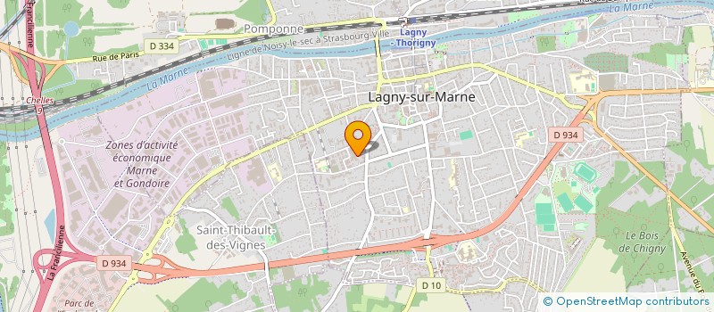 localisation de l'entreprise MONSIEUR OUSSAMA CHABAB  LAGNY-SUR-MARNE