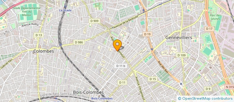 localisation de l'entreprise MONSIEUR OUSSAMA CHOUIKHA à BOIS-COLOMBES