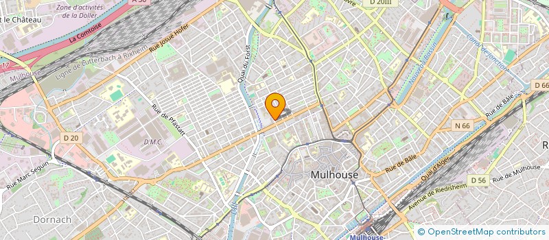 localisation de l'entreprise MONSIEUR OUSSAMA DHIBI  MULHOUSE