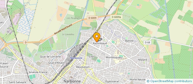 localisation de l'entreprise MONSIEUR OUSSAMA EL ANZOUKI à NARBONNE