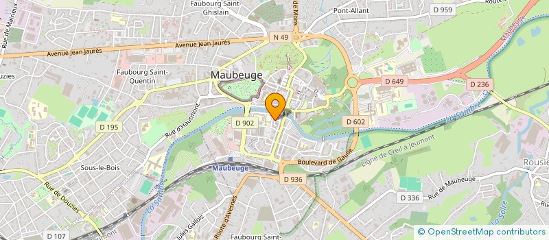 localisation de l'entreprise MONSIEUR OUSSAMA EL AZIZI  MAUBEUGE