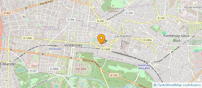 localisation de l'entreprise MONSIEUR OUSSAMA EL WADI à VINCENNES