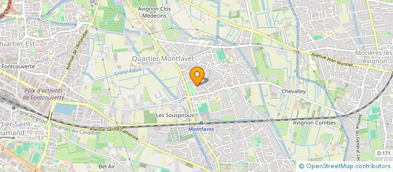 localisation de l'entreprise MONSIEUR OUSSAMA ELKRICHI  AVIGNON