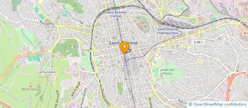 localisation de l'entreprise MONSIEUR OUSSAMA GUEZZOU  SAINT-ETIENNE