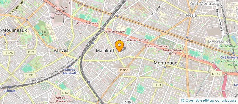 localisation de l'entreprise MONSIEUR OUSSAMA HACEINE  MALAKOFF