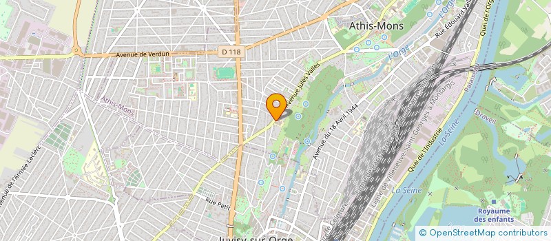 localisation de l'entreprise MONSIEUR OUSSAMA HENI  ATHIS-MONS