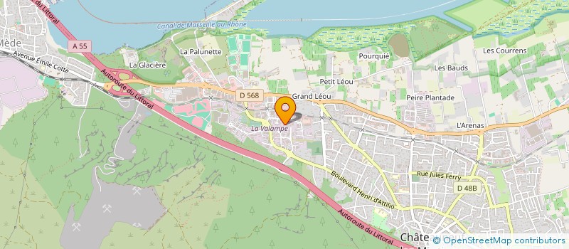 localisation de l'entreprise MONSIEUR OUSSAMA JED  CHATEAUNEUF-LES-MARTIGUES