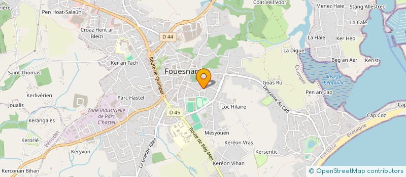 localisation de l'entreprise MONSIEUR OUSSAMA KAHLAOUI CHANNANE  FOUESNANT