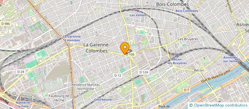 localisation de l'entreprise MONSIEUR OUSSAMA LAKRAMI  LA GARENNE-COLOMBES