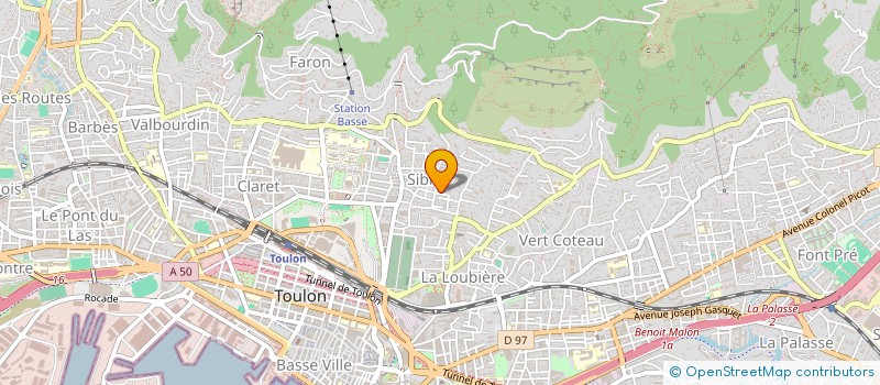 localisation de l'entreprise MONSIEUR OUSSAMA MAHJOUB  TOULON