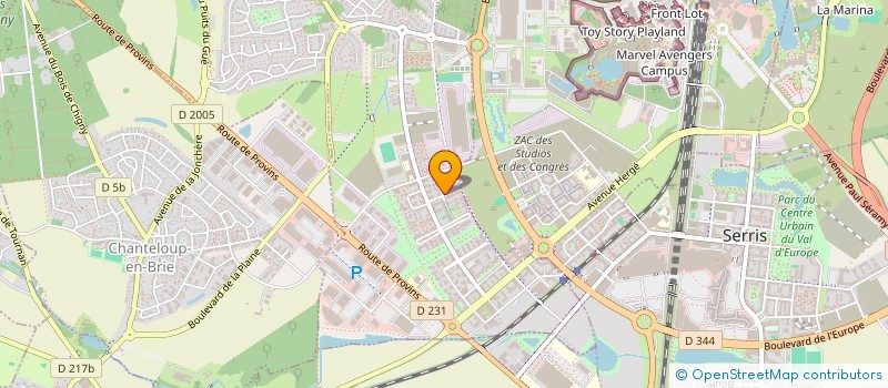 localisation de l'entreprise MONSIEUR OUSSAMA MARHIB  MONTEVRAIN