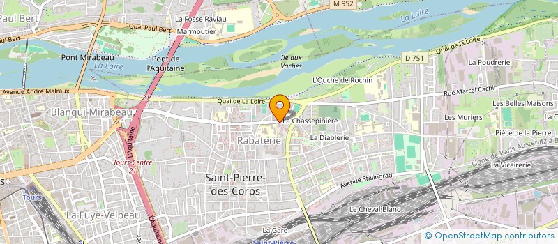 localisation de l'entreprise MONSIEUR OUSSAMA MATACEM  SAINT-PIERRE-DES-CORPS