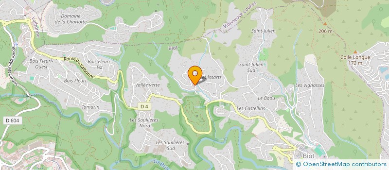 localisation de l'entreprise MONSIEUR OUSSAMA MBAREK  BIOT