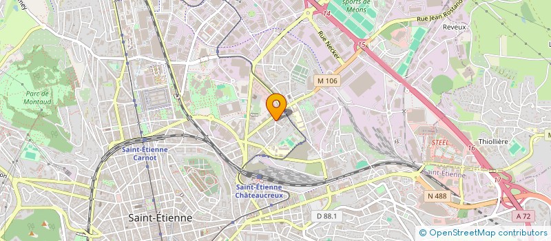 localisation de l'entreprise MONSIEUR OUSSAMA MEDDOUR  SAINT-ETIENNE