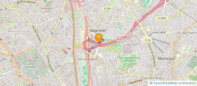 localisation de l'entreprise MONSIEUR OUSSAMA MESBAH à BAGNOLET