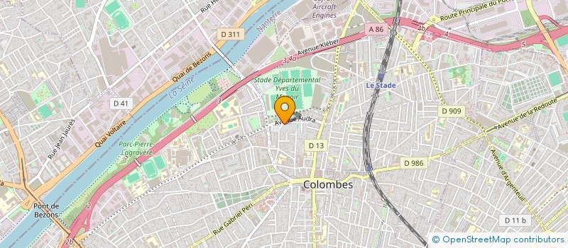 localisation de l'entreprise MONSIEUR OUSSAMA MIGAOU à COLOMBES